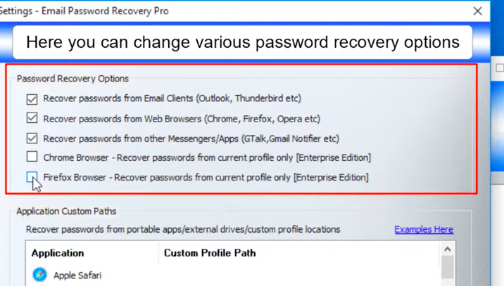 Email password recovery software free download