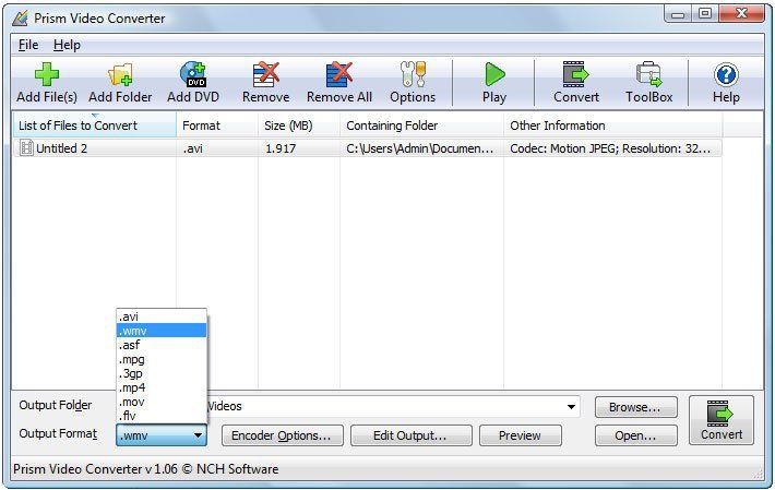 Prism video file converter full version free download