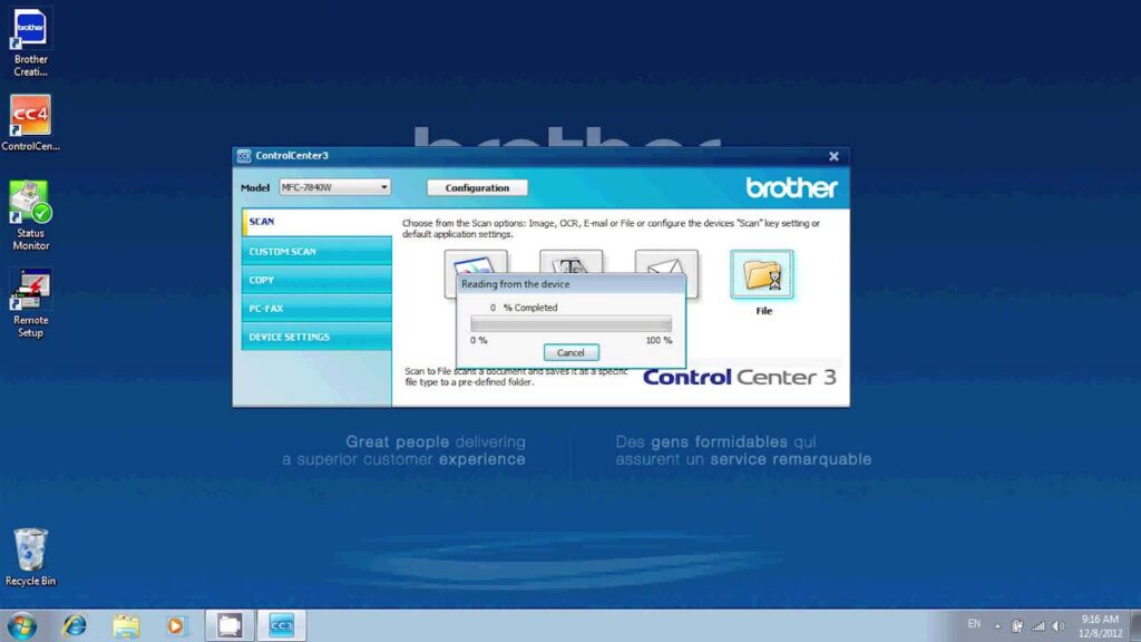 Pc fax brother software download